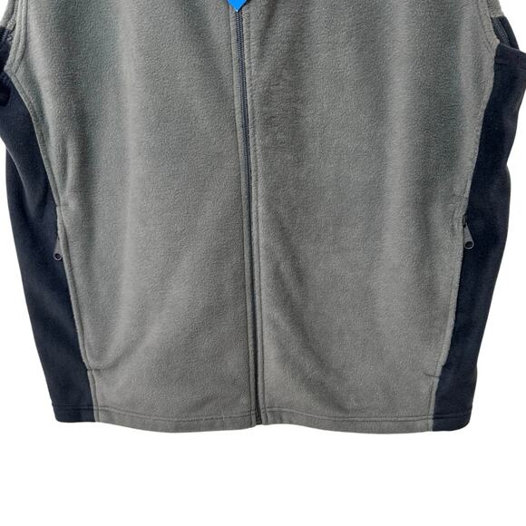 Columbia Men’s Steens Mountain Fleece Full Zip Vest Size XXL Grill/Black - Picture 3 of 9
